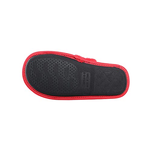 Women's NFL Team Script Fuzzy Cross Slide Slippers - Soft & Stylish