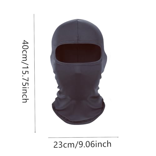 Windproof Full Face Ski Mask - UV Protection - Dark Gray