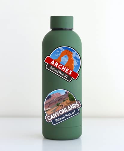 Utah National Parks Vinyl Sticker Set - 5 Pack of 5" x 4" Stickers