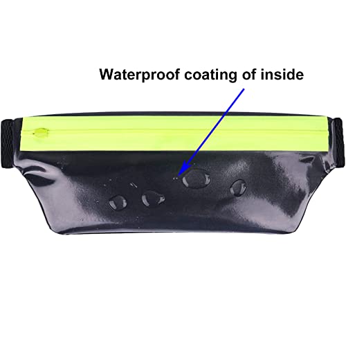 Slim Running Belt - Waterproof Fanny Pack Waist Pouch - Black