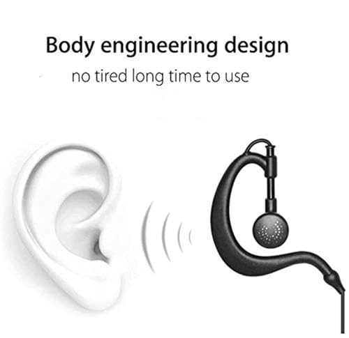 Walkie Talkie Earpiece with Mic - 30 Pairs, 2 Pin Headset