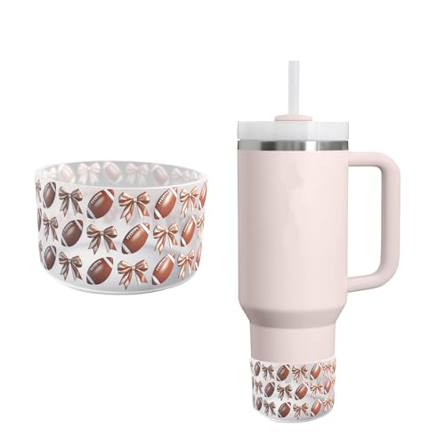 Silicone Protective Boot Cover for 12-40oz Tumblers - Rugby Pattern
