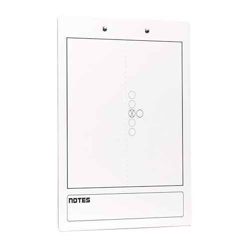 Double-Sided Football Coaching Clipboard with Marker - 12.5" x 9"