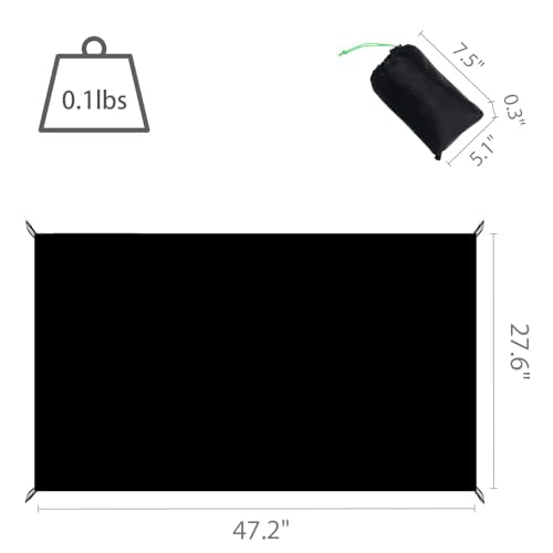 Ultralight Waterproof Tarp with Carry Bag - 47.2" x 27.6"