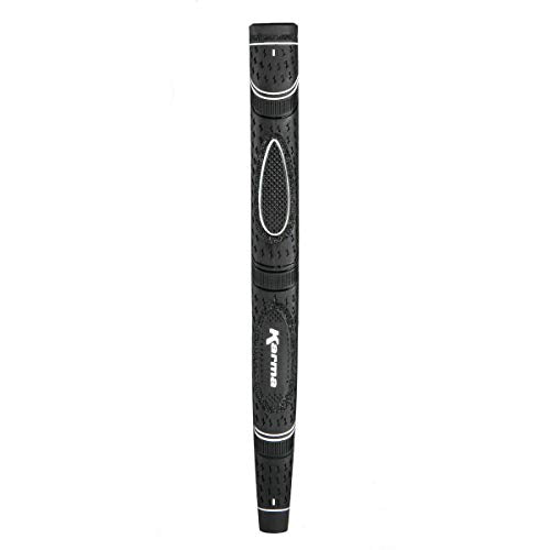 Dual Touch Midsize Putter Grip - Hybrid Pistol Paddle Design - Black