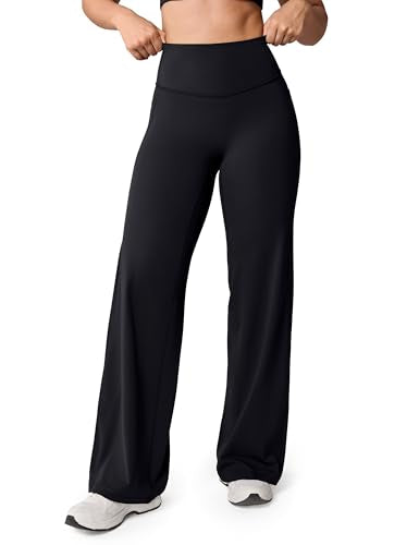 UNISSU No Front Seam Wide Leg Pants 31'' Medium Black