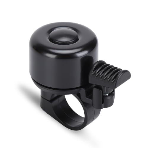 Bike Bell - Colorful Bicycle Bell for Adults & Kids - Black