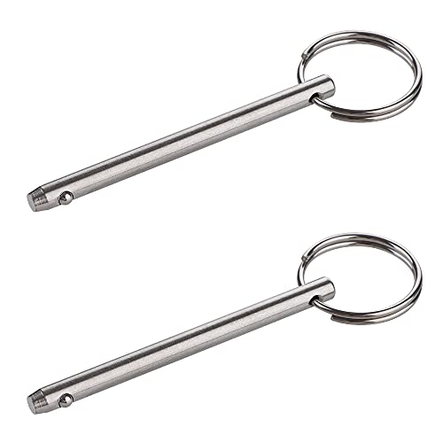 2-Pack Quick Release Pin - 3/16" Diameter, 316 Stainless Steel