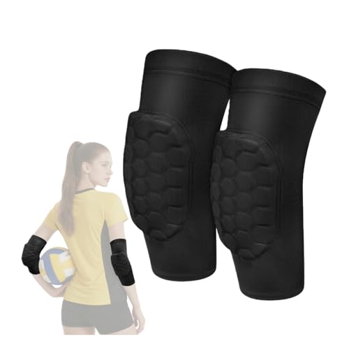 Volleyball Elbow Pads - Breathable Protector for Kids Small - Black