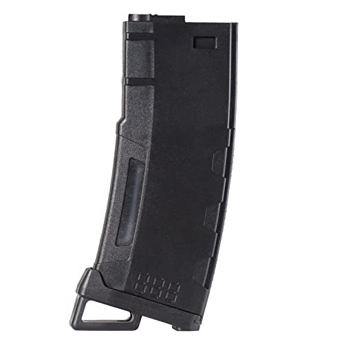 Airsoft M4 M16 Polymer Magazine with Transparent Window - Black