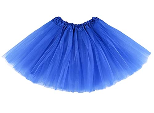Royal Blue Kids Tutu Skirt - 3 Layered Tulle for Dance Party