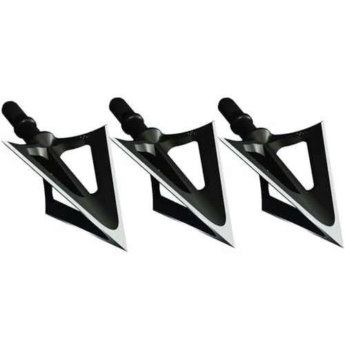 G5 Montec CS Fixed Blade Broadheads 100 Grain, Sharp Carbon Steel, 1 1/16" Diameter, Pack of 3