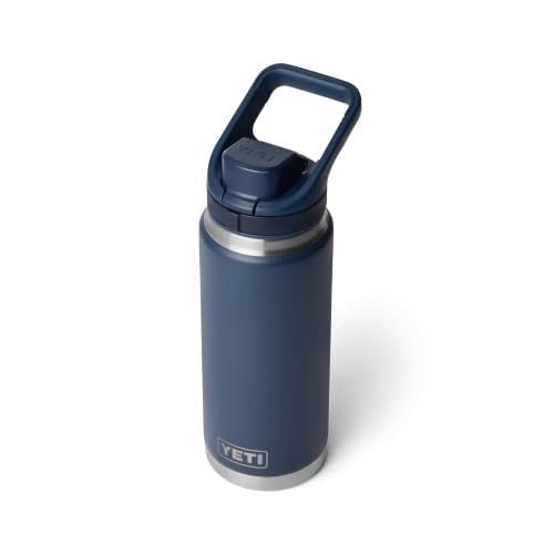 YETI Rambler 18 oz Navy Leakproof Water Bottle with Flip Chug Cap