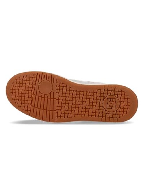 DC Men's Manteca 4 Skate Shoe, TAN/Blue/Gum, 10
