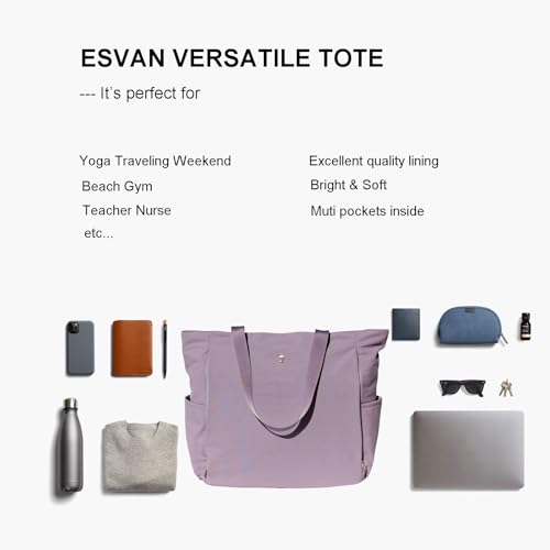 Yoga Mat Bag - Multi-Purpose Tote Carrier - Nylon Lavender Purple