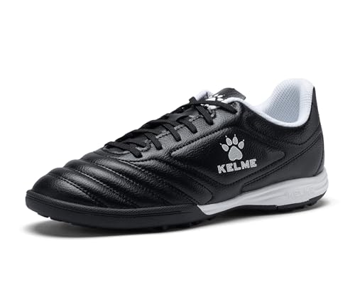 KELME Turf Soccer Shoes Men Women Futsal Indoor Cleats Black 8.5
