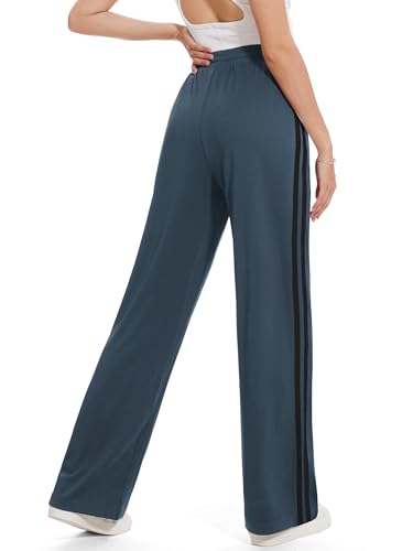 Tapata Women's Inseam Track Pants 32'' Dark Grey, Loose Straight Leg Jogger 26/28/30/32/34/36