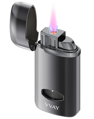 Windproof Jet Flame Lighter - Refillable Butane, Metal Body