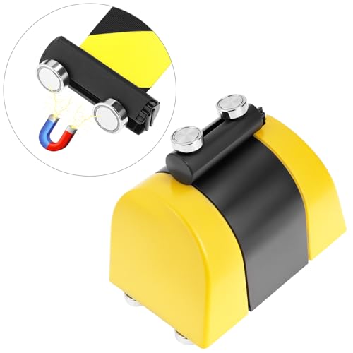 QWORK Magnetic Wall Mount Retractable Belt Barrier - Crowd Control and Safety Solution for Indoor and Outdoor Use