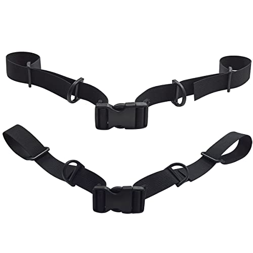 Adjustable Backpack Chest Strap - 2 Piece Set with Quick Release Buckle