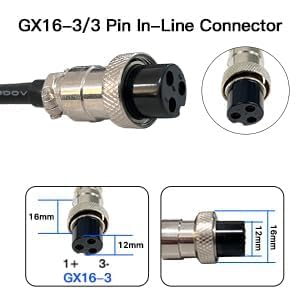 67.2V 3A 3 Prong Scooter Quick Charger, for Yume X11 Y11 M10, Kaabo