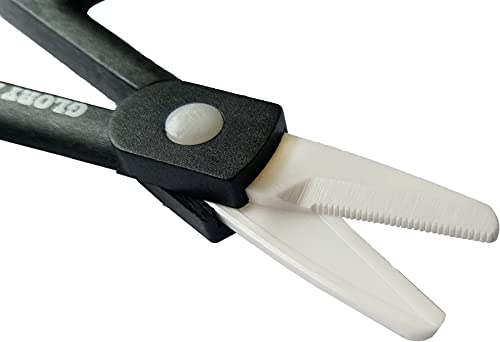 Ceramic Fishing Scissors Black 4.7 Inch Line Cutting Tool for Saltwater & Freshwater