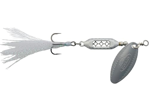 Dough Rider Sinking Spinnerbait - White/Silver, 1/8 oz, Size 10