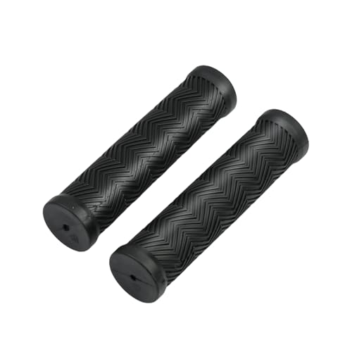 Soft Rubber Bike Handlebar Grips - Ergonomic Anti-Slip - Black