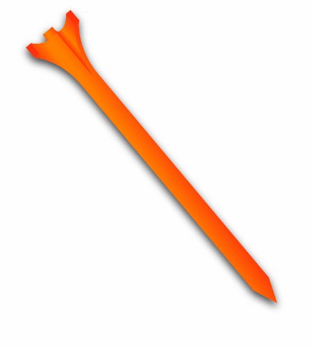 Tour Golf Tees - 40 Pack Orange 2-3/4-Inch Performance Tee