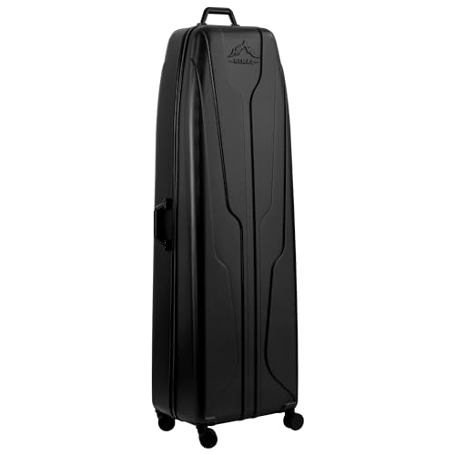 Hard Case Golf Travel Bag - Waterproof Club Protection - Obsidian Black