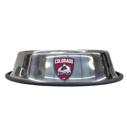 NHL Colorado Avalanche Stainless Steel Pet Bowl - Small