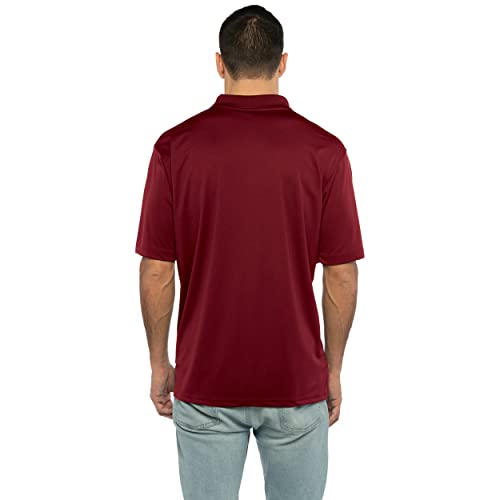 Men's Moisture-Wicking Polo Shirt with Team Icon Graphic