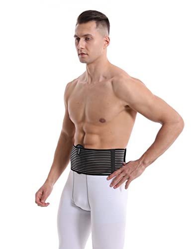 Umbilical Hernia Belt for Men & Women, L/XL (39-52 in) Double-Thickness Abdominal Binder