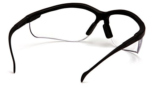 Safety Eyewear with Anti-Fog Lens - Clear Lens/Black Frame