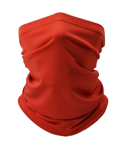 Fishing Neck Gaiter - Sun Protection Face Mask - Cooling Red Scarf