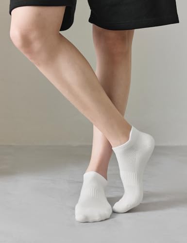Mens Athletic Low Cut Ankle Socks with Tab - 6 Pairs, Sizes 9-12