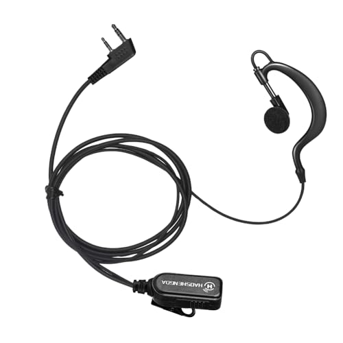 G-Type Earpiece Surveillance Kit with PTT Mic for Two-Way Radios