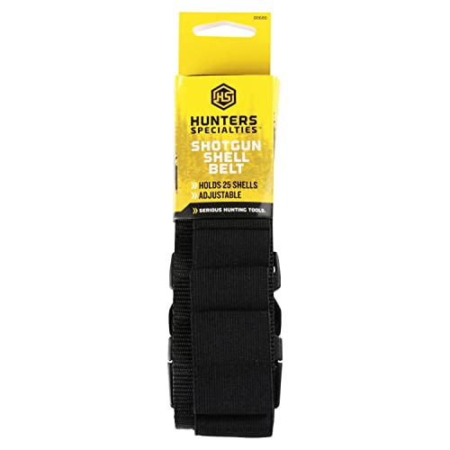 Adjustable Tactical Shotgun Shell Belt - Holds 25 Shells - Black