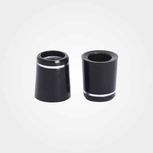 Black Golf Club Ferrules - 12 Pcs for 0.355'' Irons with Silver Ring