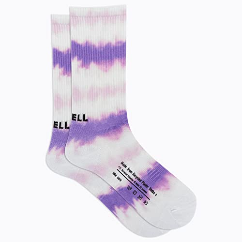 Hydro Moc Crew Socks - Breathable Mesh, Small-Medium, Purple