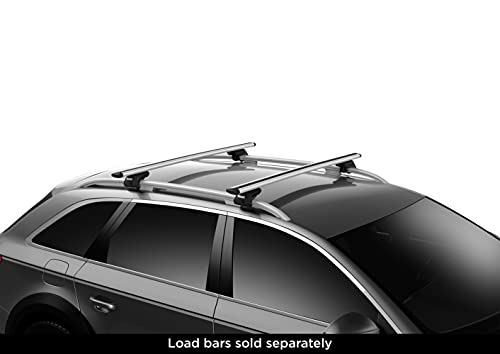 Evo Raised Rail Roof Rack Foot Pack - Easy Install, Black