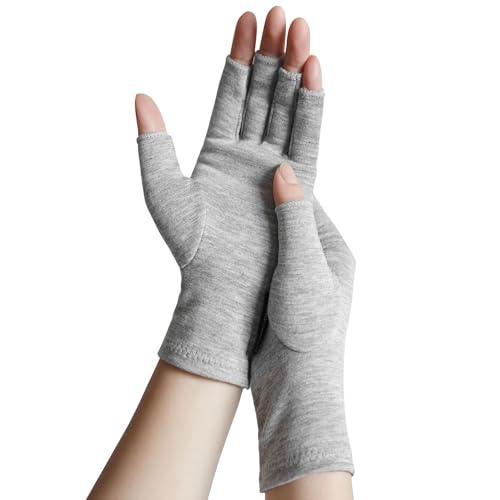 ANSMIO Rayon Derived from Bamboo Compression Gloves – Fingerless