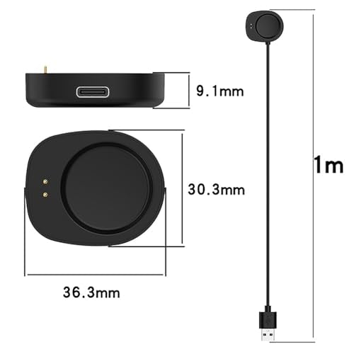 Magnetic Charger Cable for Amazfit Helio, T-Rex 3 & PRO