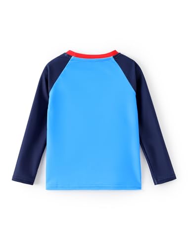 Kids UPF 50+ Long Sleeve Rash Guard Swim Shirt - Marvel Spiderman - 3-4T