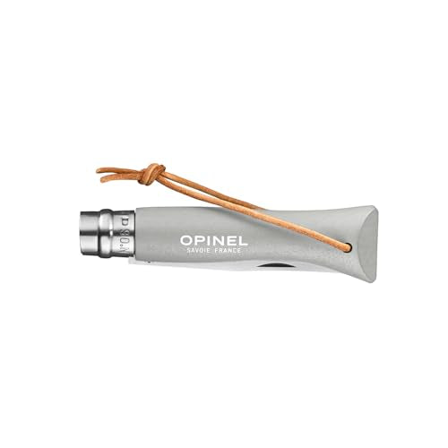 Opinel No.6 Colorama Stainless Pocket Knife with Virobloc Safety Ring - Cloud