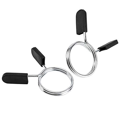 2-Inch Olympic Barbell Clamps - Secure Weight Lifting Collars, 2 Pack