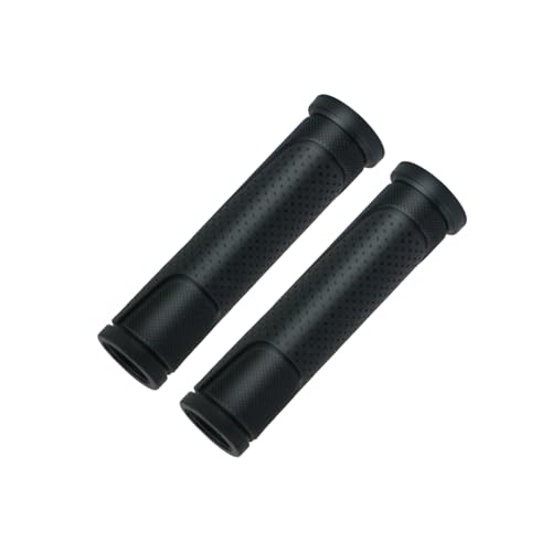 Ergonomic Rubber Bicycle Handlebar Grips - Shock Absorbing MTB - Black