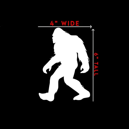 Bigfoot Silhouette Vinyl Decal Sticker - 4" x 6" for Car & Laptop
