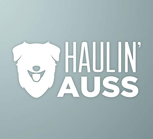 Australian Shepherd Dog Vinyl Decal - 5" x 2.2"