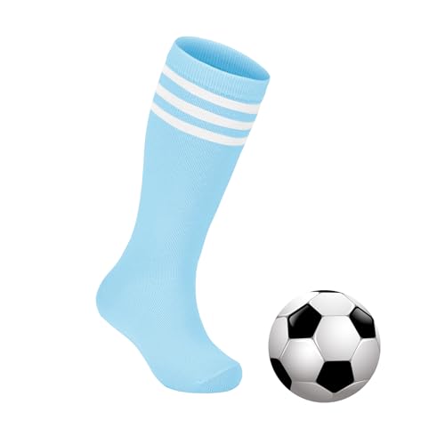 Light Blue Kids Soccer Socks - Size L